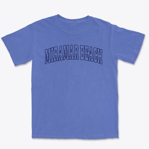 Miramar Beach Florida Trendy Block Premium Heavyweight T-shirt