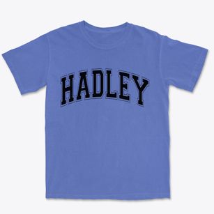 Hadley Massachusetts Varsity Premium Heavyweight T-shirt