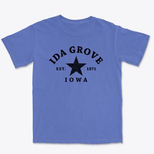 Ida Grove Iowa Star Premium Heavyweight T-shirt