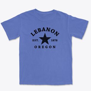 Lebanon Oregon Star Premium Heavyweight T-shirt