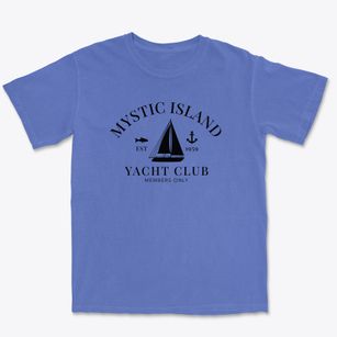Mystic Island New Jersey Yacht Club Premium Heavyweight T-shirt