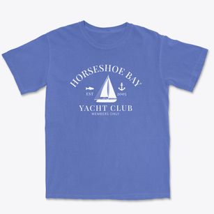 Horseshoe Bay Texas Yacht Club Premium Heavyweight T-shirt