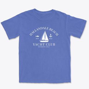 Hallandale Beach Florida Yacht Club Premium Heavyweight T-shirt