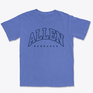 Allen Nebraska Inline Premium Heavyweight T-shirt