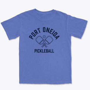 Port Oneida Michigan Pickleball Premium Heavyweight T-shirt