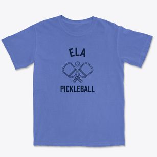 Ela North Carolina Pickleball Premium Heavyweight T-shirt