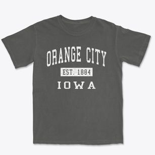 Orange City Iowa Classic Established Premium Heavyweight T-shirt