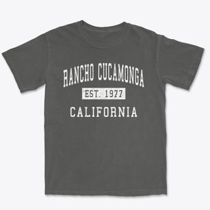 Rancho Cucamonga California Classic Established Premium Heavyweight T-shirt