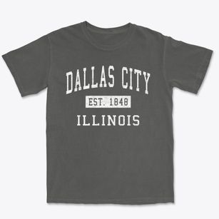 Dallas City Illinois Classic Established Premium Heavyweight T-shirt