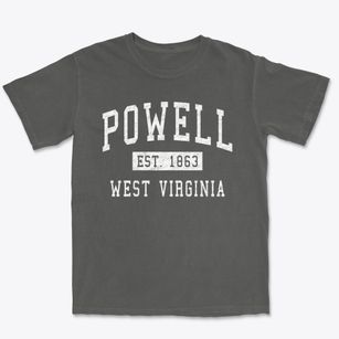 Powell West Virginia Classic Established Premium Heavyweight T-shirt