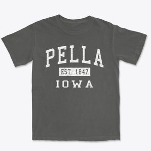 Pella Iowa Classic Established Premium Heavyweight T-shirt