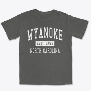 Wyanoke North Carolina Classic Established Premium Heavyweight T-shirt