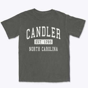 Candler North Carolina Classic Established Premium Heavyweight T-shirt