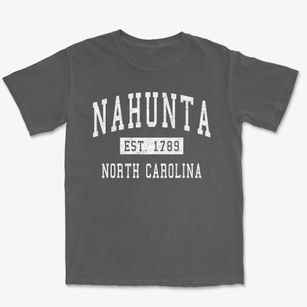 Nahunta North Carolina Classic Established Premium Heavyweight T-shirt