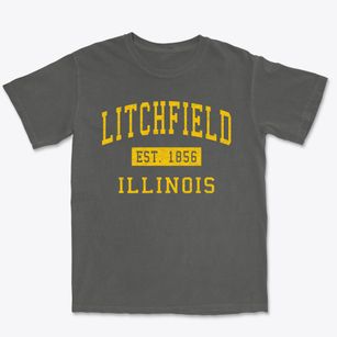 Litchfield Illinois Classic Established Premium Heavyweight T-shirt