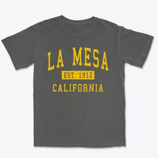 La Mesa California Classic Established Premium Heavyweight T-shirt