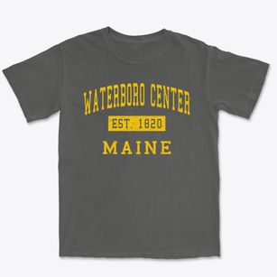 Waterboro Center Maine Classic Established Premium Heavyweight T-shirt