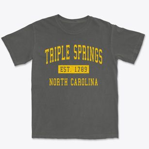 Triple Springs North Carolina Classic Established Premium Heavyweight T-shirt