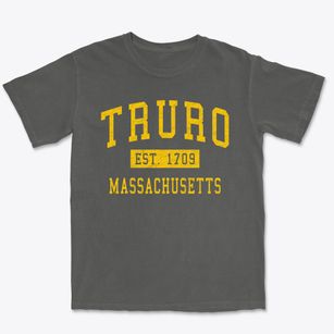 Truro Massachusetts Classic Established Premium Heavyweight T-shirt