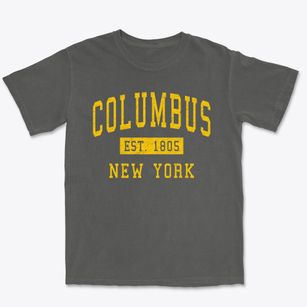 Columbus New York Classic Established Premium Heavyweight T-shirt