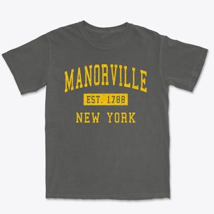 Manorville New York Classic Established Premium Heavyweight T-shirt
