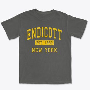 Endicott New York Classic Established Premium Heavyweight T-shirt