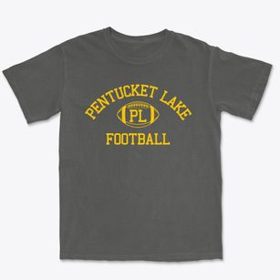 Pentucket Lake School Classic Football Premium Heavyweight T-shirt