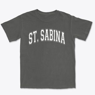 St. Sabina Academy Varsity Arch Premium Heavyweight T-shirt