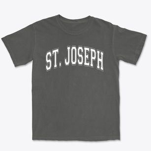 St Joseph Parish Varsity Arch Premium Heavyweight T-shirt