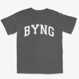 Byng Junior High School Varsity Arch Premium Heavyweight T-shirt