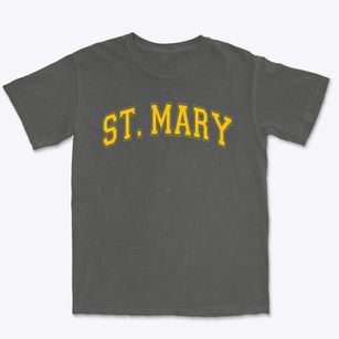 St Mary Parish Varsity Arch Premium Heavyweight T-shirt
