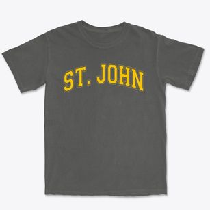 St. John Lutheran School Varsity Arch Premium Heavyweight T-shirt