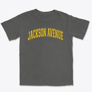 Jackson Avenue Elementary School Varsity Arch Premium Heavyweight T-shirt