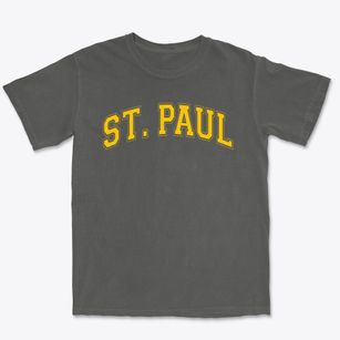 Basilica Of St. Paul Varsity Arch Premium Heavyweight T-shirt