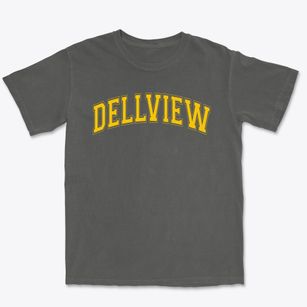 Dellview Elementary School Varsity Arch Premium Heavyweight T-shirt