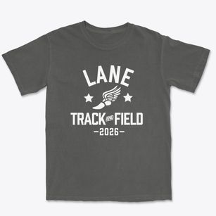 Lane School Track and Field Premium Heavyweight T-shirt