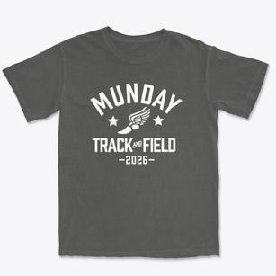 Munday Junior High School Track and Field Premium Heavyweight T-shirt