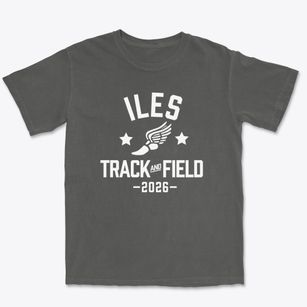 Iles Elementary School Track and Field Premium Heavyweight T-shirt