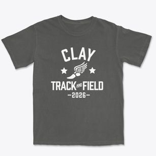 Clay Center Community High School Track and Field Premium Heavyweight T-shirt