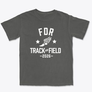 F.d. Roosevelt High School Track and Field Premium Heavyweight T-shirt