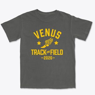 Venus Elementary School Track and Field Premium Heavyweight T-shirt