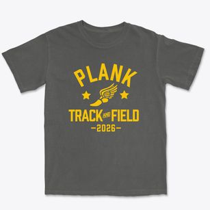 Plank Junior High School Track and Field Premium Heavyweight T-shirt