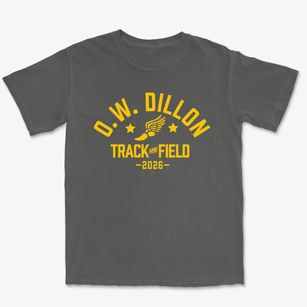 O.w. Dillon Elementary School Track and Field Premium Heavyweight T-shirt