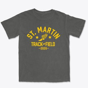 Saint Martin Of Tours School Track and Field Premium Heavyweight T-shirt