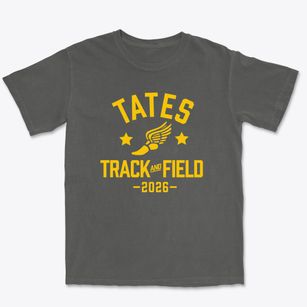 Tates School Of Discovery Track and Field Premium Heavyweight T-shirt