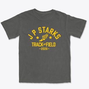 J P Starks Elementary School Track and Field Premium Heavyweight T-shirt