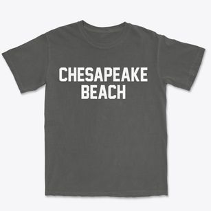 Chesapeake Beach Maryland Classic Block Premium Heavyweight T-shirt