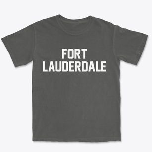 Fort Lauderdale Florida Classic Block Premium Heavyweight T-shirt