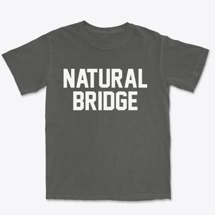 Natural Bridge New York Classic Block Premium Heavyweight T-shirt