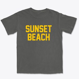 Sunset Beach North Carolina Classic Block Premium Heavyweight T-shirt